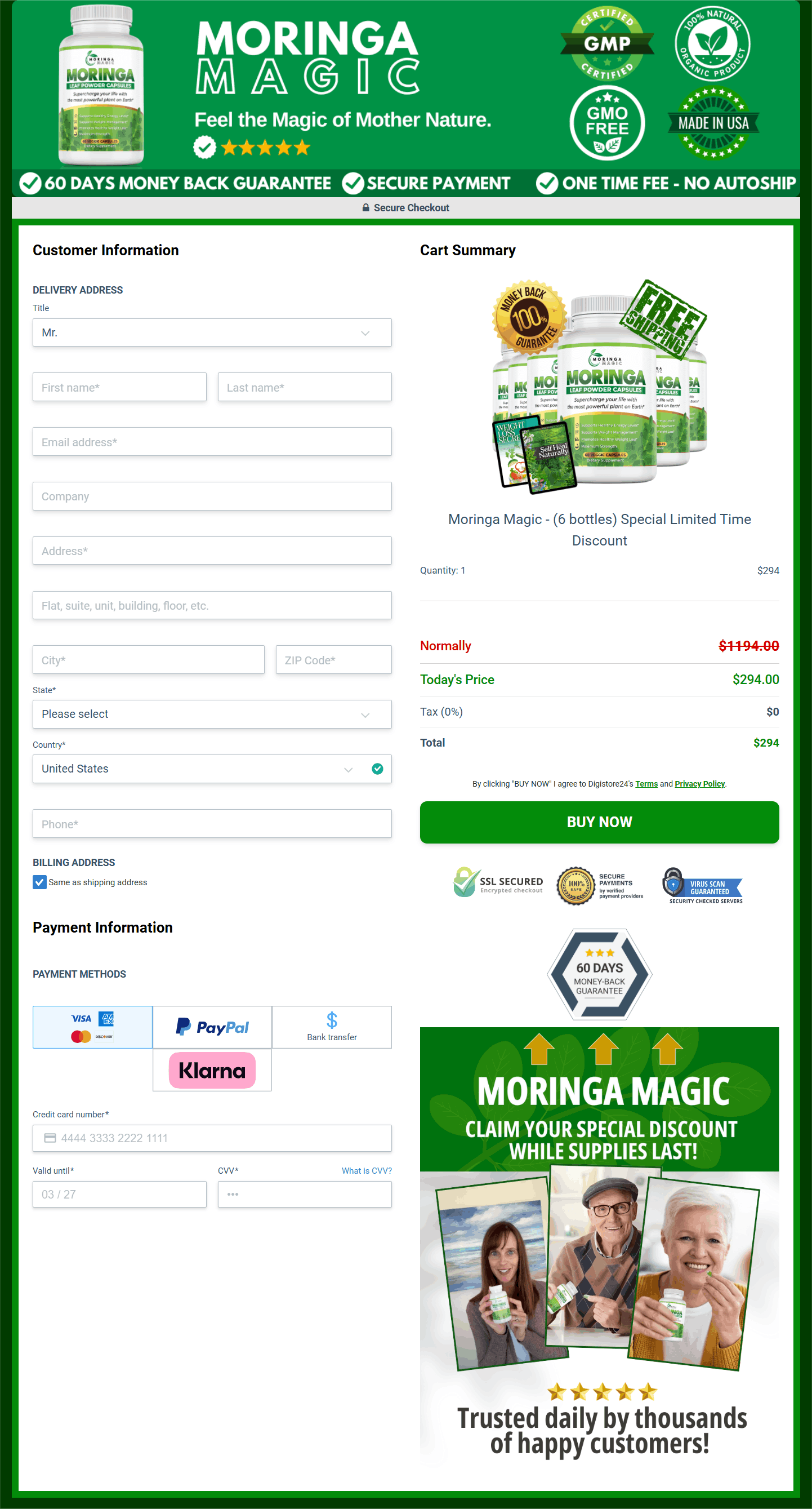Moringa Magic Checkout Image